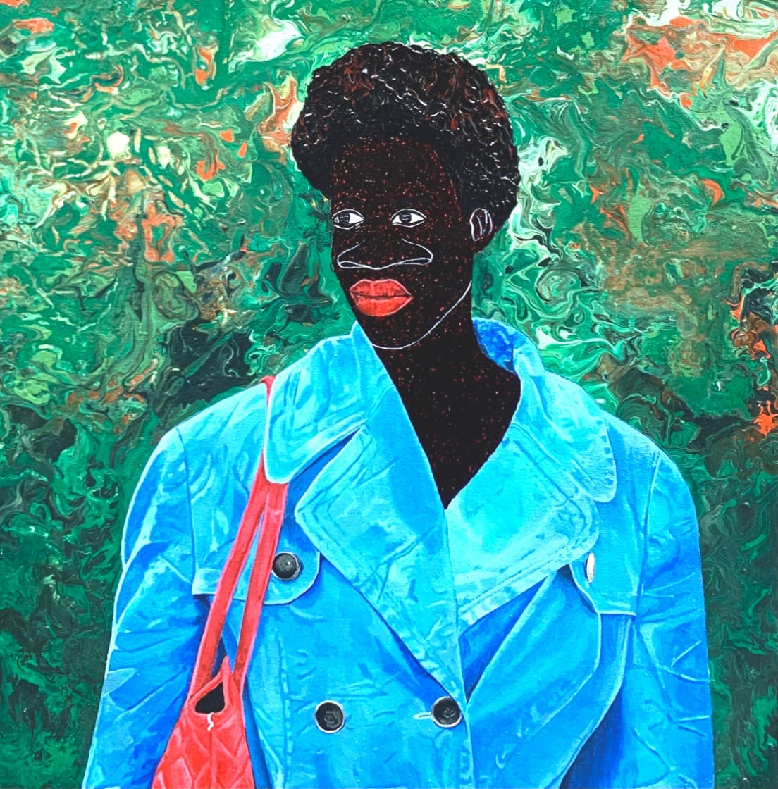 LADY IN BLUE JACKET